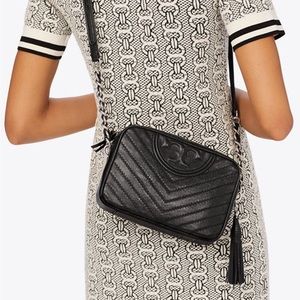 Tory Burch Fleming Distressed Camera Bag